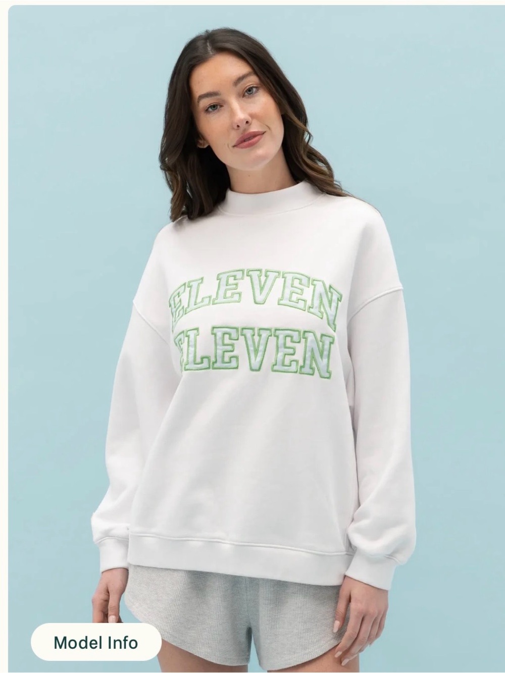 Eleven Eleven Graphic Mockneck Sweatshirt